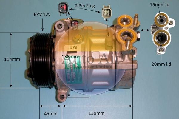 Auto Air Gloucester 14-9795 - Компрессор кондиционера autospares.lv