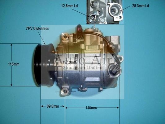 Auto Air Gloucester 14-9745 - Компрессор кондиционера autospares.lv