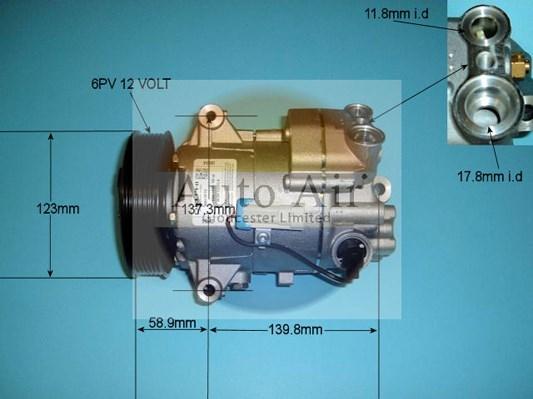 Auto Air Gloucester 14-9743 - Компрессор кондиционера autospares.lv