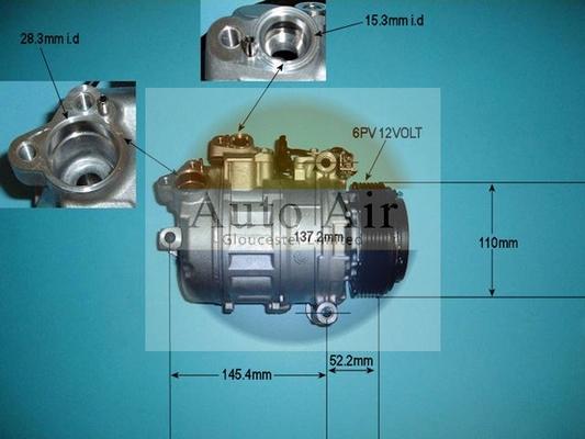 Auto Air Gloucester 14-9756 - Компрессор кондиционера autospares.lv