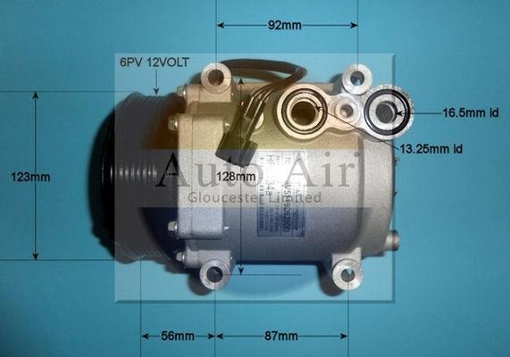 Auto Air Gloucester 14-9758P - Компрессор кондиционера autospares.lv