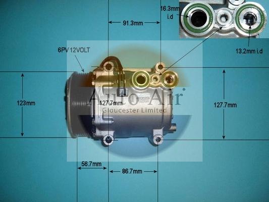 Auto Air Gloucester 14-9758 - Компрессор кондиционера autospares.lv