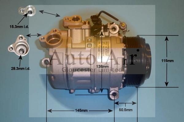 Auto Air Gloucester 14-9753P - Компрессор кондиционера autospares.lv