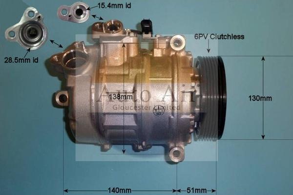 Auto Air Gloucester 14-9752 - Компрессор кондиционера autospares.lv