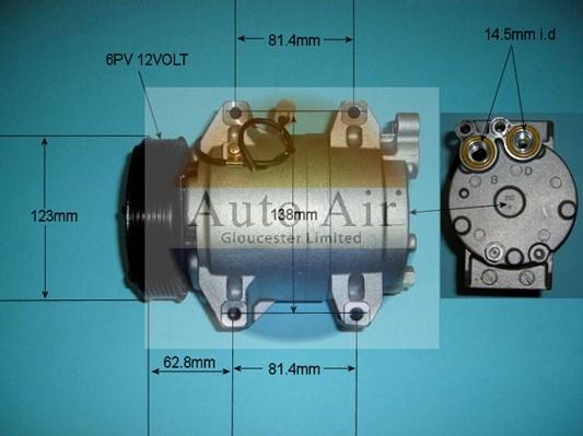 Auto Air Gloucester 14-9702P - Компрессор кондиционера autospares.lv