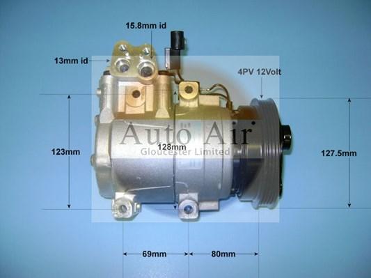 Auto Air Gloucester 14-9735 - Компрессор кондиционера autospares.lv