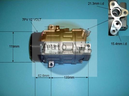 Auto Air Gloucester 14-9731 - Компрессор кондиционера autospares.lv