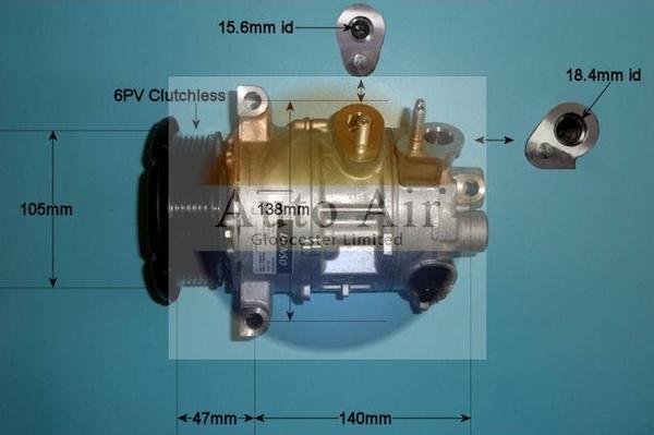 Auto Air Gloucester 14-9770 - Компрессор кондиционера autospares.lv