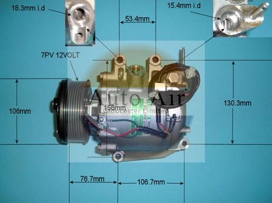 Auto Air Gloucester 14-4992 - Компрессор кондиционера autospares.lv