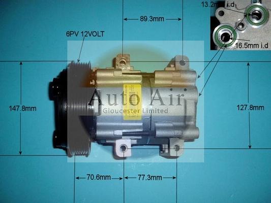 Auto Air Gloucester 14-4441 - Компрессор кондиционера autospares.lv