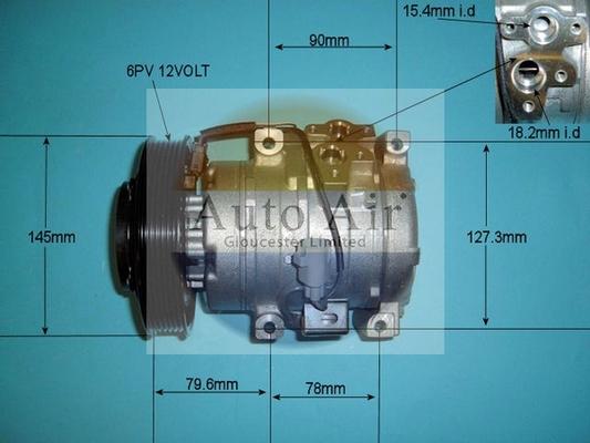 Auto Air Gloucester 14-4801 - Компрессор кондиционера autospares.lv