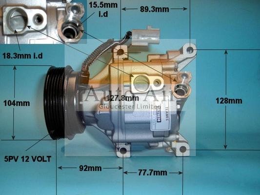 Auto Air Gloucester 14-4395R - Компрессор кондиционера autospares.lv