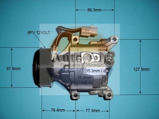 Auto Air Gloucester 14-4393R - Компрессор кондиционера autospares.lv