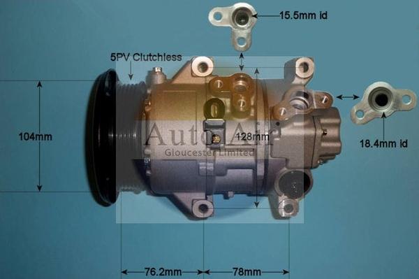 Auto Air Gloucester 14-4325P - Компрессор кондиционера autospares.lv