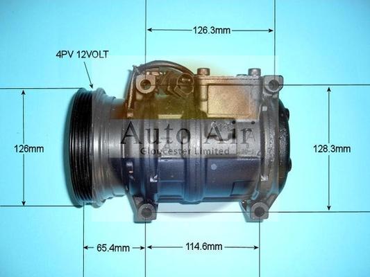 Auto Air Gloucester 14-5663R - Компрессор кондиционера autospares.lv