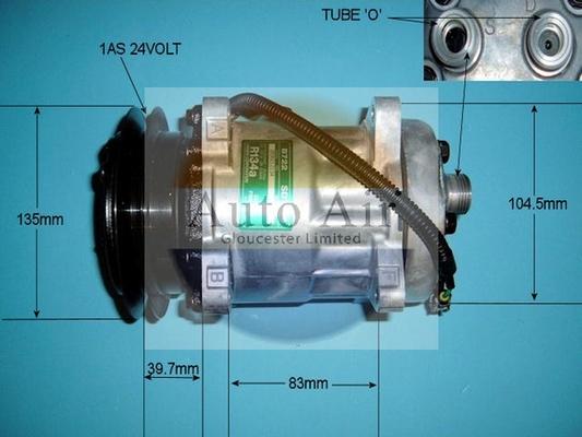 Auto Air Gloucester 14-5044 - Компрессор кондиционера autospares.lv