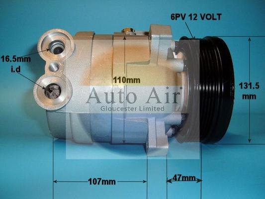 Auto Air Gloucester 14-5106 - Компрессор кондиционера autospares.lv