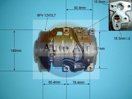 Auto Air Gloucester 14-5341R - Компрессор кондиционера autospares.lv