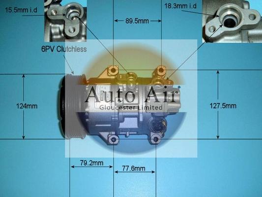 Auto Air Gloucester 14-5343R - Компрессор кондиционера autospares.lv