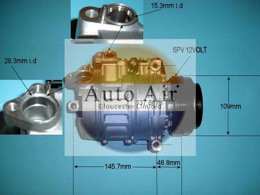 Auto Air Gloucester 14-6464 - Компрессор кондиционера autospares.lv