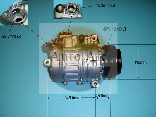 Auto Air Gloucester 14-6466 - Компрессор кондиционера autospares.lv