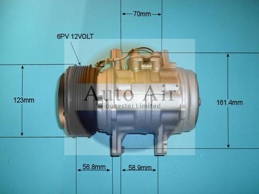 Auto Air Gloucester 14-6095R - Компрессор кондиционера autospares.lv