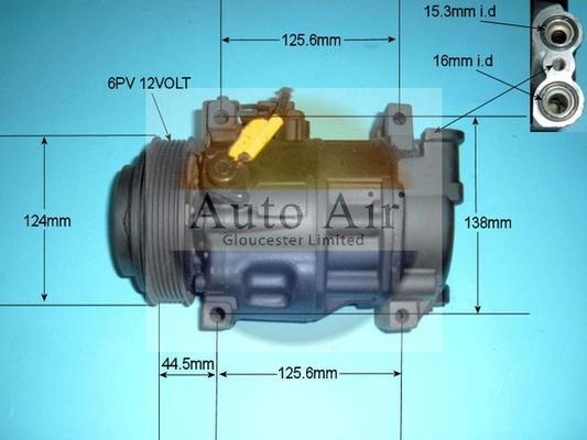 Auto Air Gloucester 14-6244R - Компрессор кондиционера autospares.lv