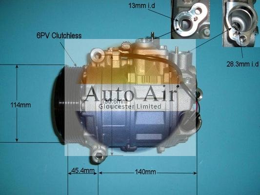 Auto Air Gloucester 14-6256 - Компрессор кондиционера autospares.lv