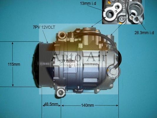 Auto Air Gloucester 14-6258R - Компрессор кондиционера autospares.lv