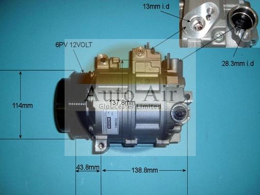 Auto Air Gloucester 14-6260R - Компрессор кондиционера autospares.lv