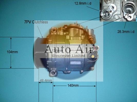 Auto Air Gloucester 14-6204 - Компрессор кондиционера autospares.lv