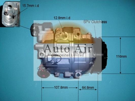 Auto Air Gloucester 14-6200 - Компрессор кондиционера autospares.lv