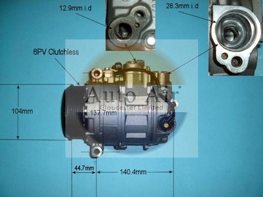 Auto Air Gloucester 14-6201R - Компрессор кондиционера autospares.lv