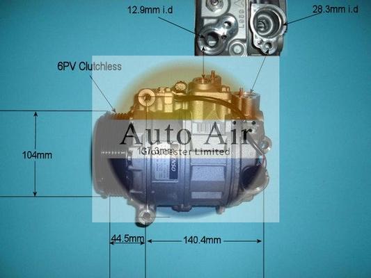 Auto Air Gloucester 14-6201 - Компрессор кондиционера autospares.lv