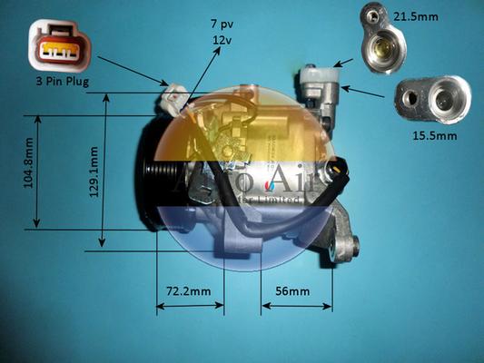 Auto Air Gloucester 14-0596P - Компрессор кондиционера autospares.lv