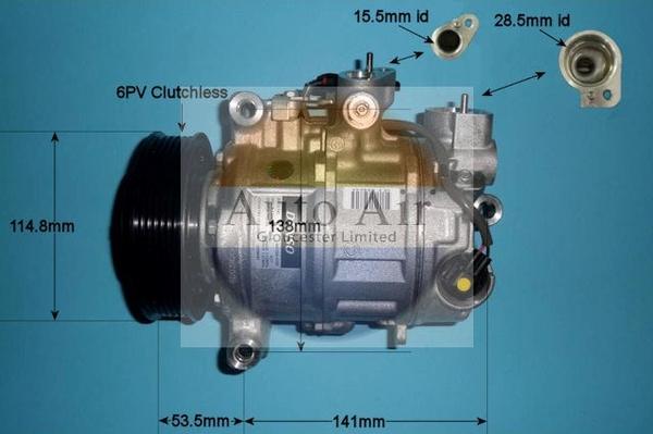 Auto Air Gloucester 14-0090 - Компрессор кондиционера autospares.lv