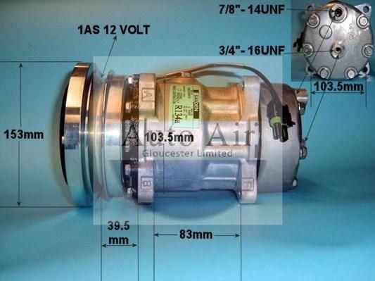 Auto Air Gloucester 14-0016 - Компрессор кондиционера autospares.lv