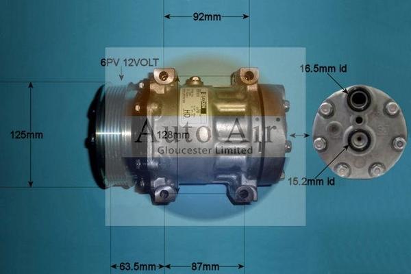 Auto Air Gloucester 14-0081 - Компрессор кондиционера autospares.lv