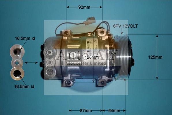 Auto Air Gloucester 14-0078 - Компрессор кондиционера autospares.lv