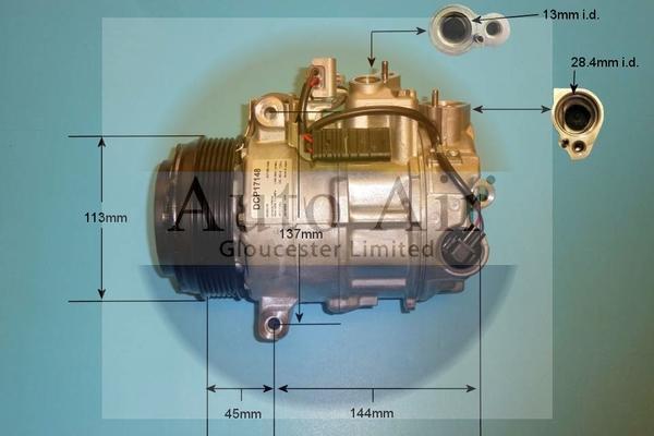 Auto Air Gloucester 14-0198 - Компрессор кондиционера autospares.lv