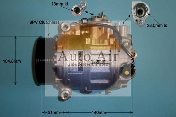 Auto Air Gloucester 14-0197 - Компрессор кондиционера autospares.lv