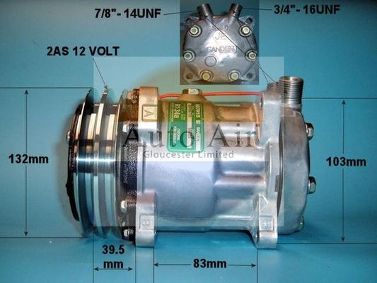 Auto Air Gloucester 14-0101A - Компрессор кондиционера autospares.lv