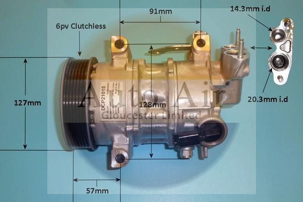 Auto Air Gloucester 14-0129 - Компрессор кондиционера autospares.lv