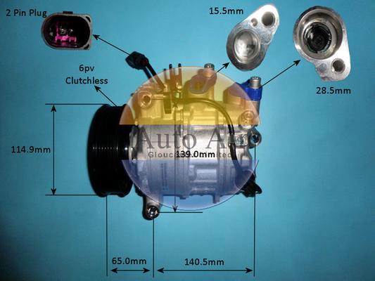 Auto Air Gloucester 14-0840p - Компрессор кондиционера autospares.lv