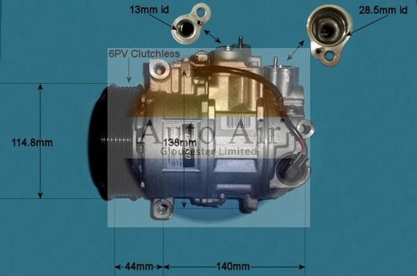 Auto Air Gloucester 14-0305 - Компрессор кондиционера autospares.lv