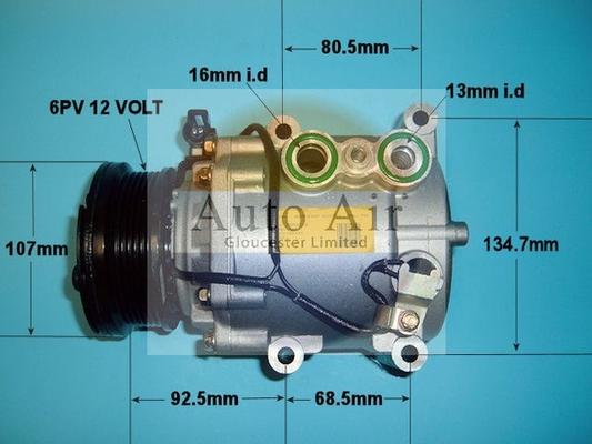 Auto Air Gloucester 14-0325 - Компрессор кондиционера autospares.lv