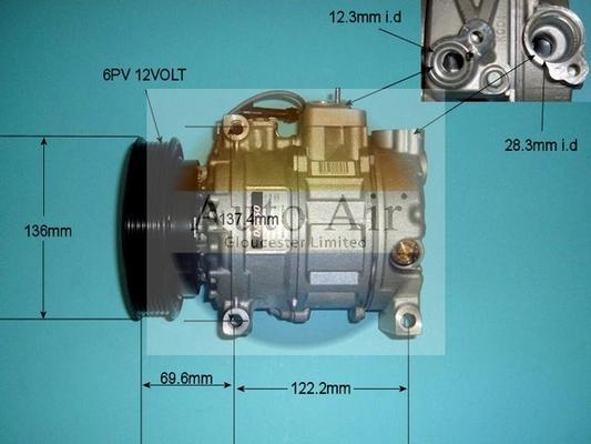 Auto Air Gloucester 14-0331 - Компрессор кондиционера autospares.lv