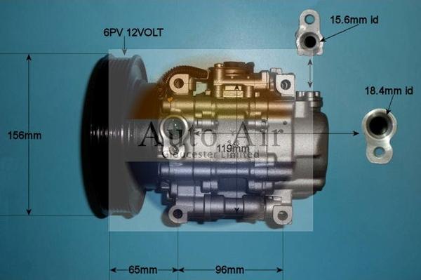 Auto Air Gloucester 14-0332R - Компрессор кондиционера autospares.lv