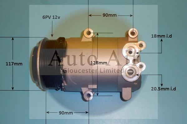 Auto Air Gloucester 14-0326P - Компрессор кондиционера autospares.lv