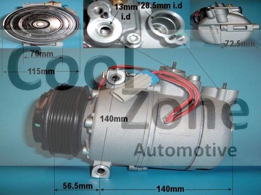 Auto Air Gloucester 14-0327R - Компрессор кондиционера autospares.lv